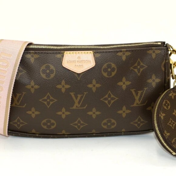 Louis Vuitton Monogram Canvas & Rose Clair Multi-Pochette - Picture 1 of 16